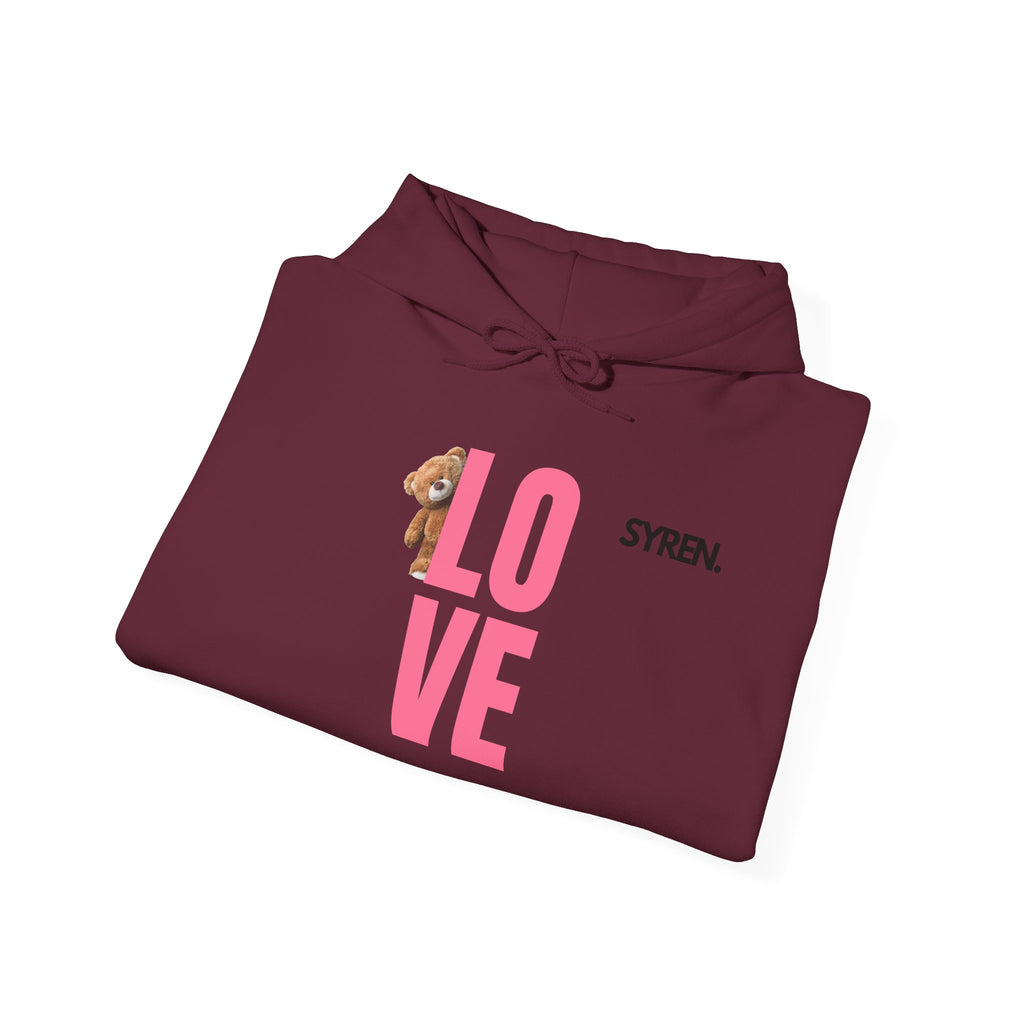 Cute bear and Love Hoodie
