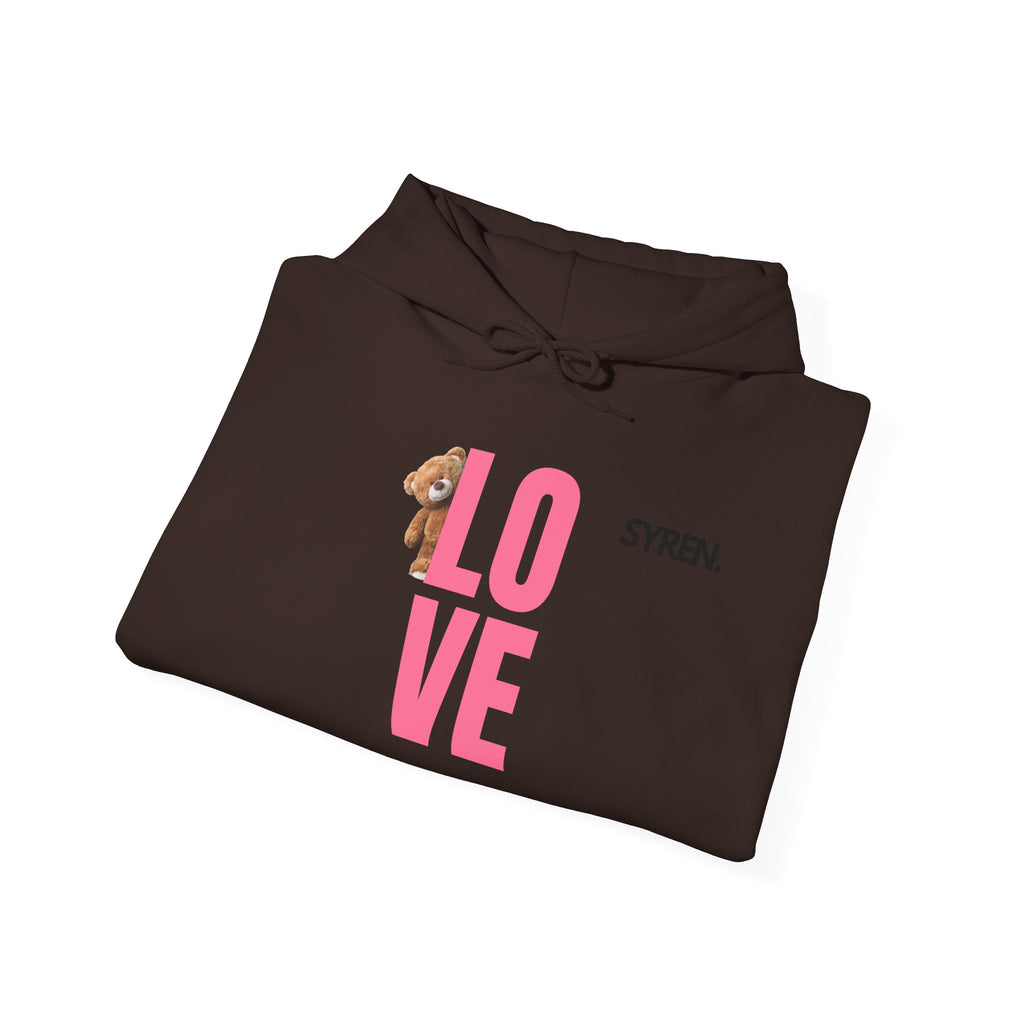 Cute bear and Love Hoodie