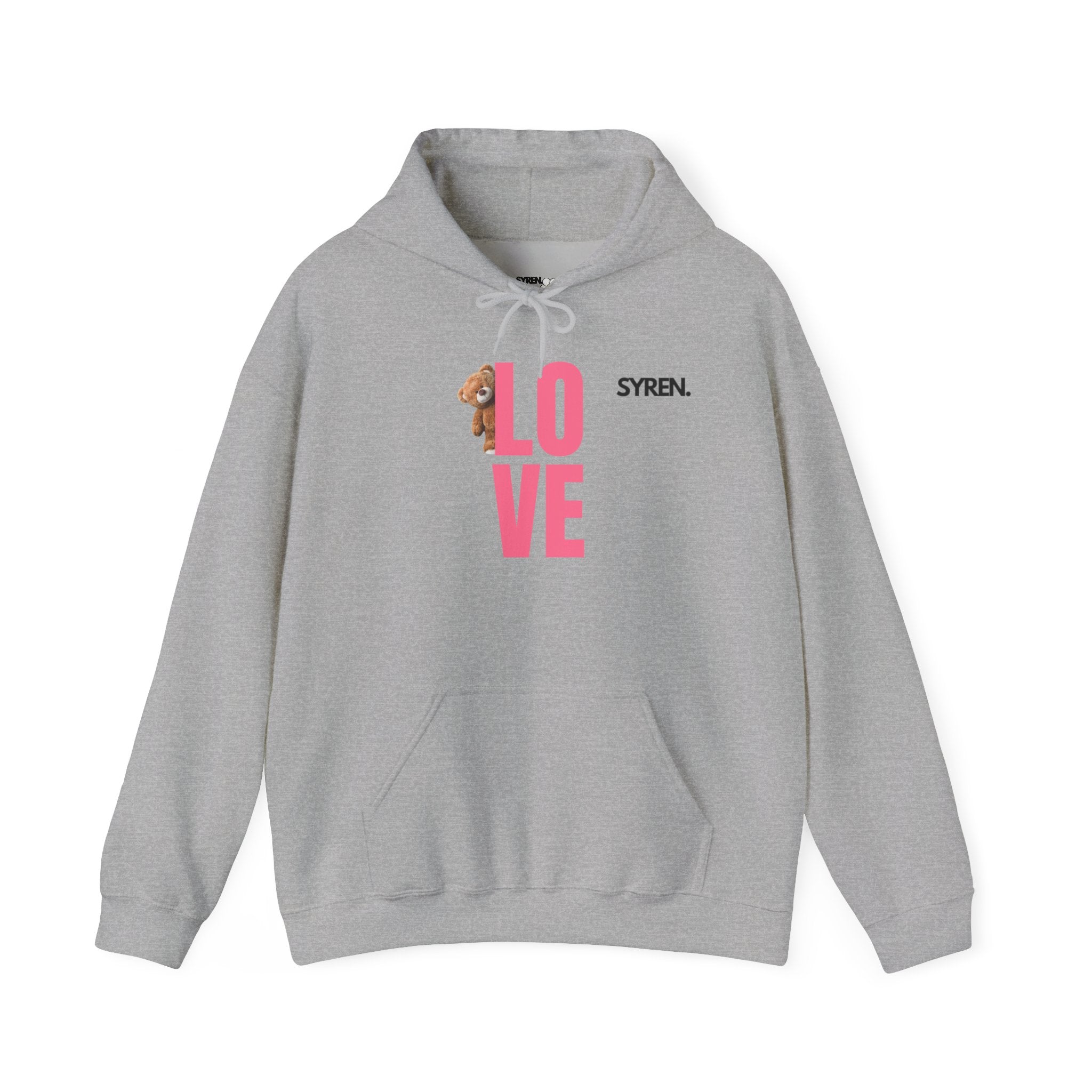 Cute bear and Love Hoodie